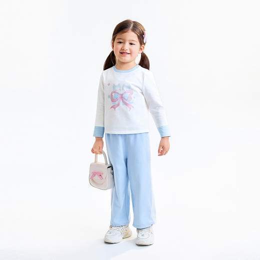 【实体店同款】女童全腰针织长裤秋季新款安奈儿童装XG536134 商品图5