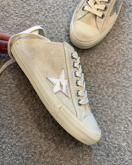 77-6 美到犯规 透气薄款 舒爽亲肤跟脚好走 GGDB全皮小脏鞋 做旧五星 偏大一号 暴走两万步 商品图14