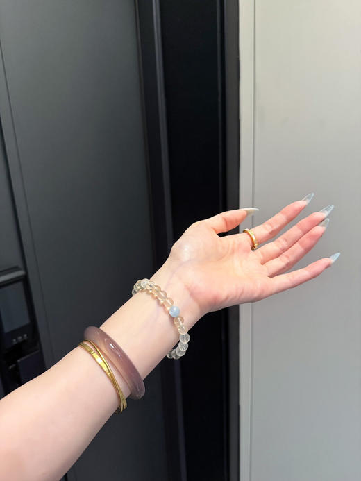 柠檬隔粉海蓝宝手串 商品图1