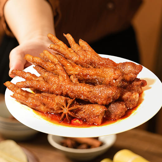 【软软糯糯 一嗦脱骨 】皇佳香卤鸡爪7个装，搭配螺蛳粉绝绝子 商品图2