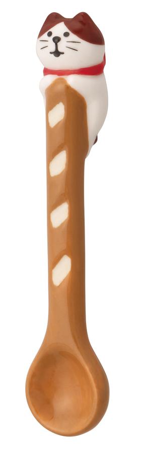 Decole三花猫面包汤勺