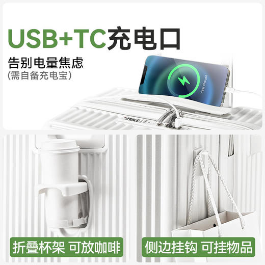 热卖！高颜值！能装/抗摔/ 耐造！SAIKIT 6605多功能行李箱 拉杆箱 拉链款/铝框款 轻便出行 多种尺寸可选 商品图11