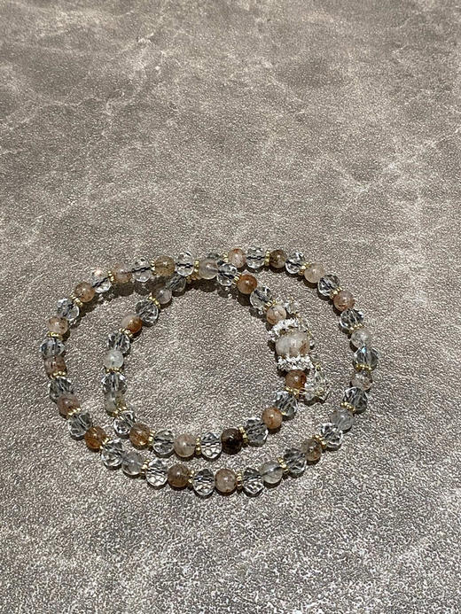 黑金超白晶两圈手串 商品图3