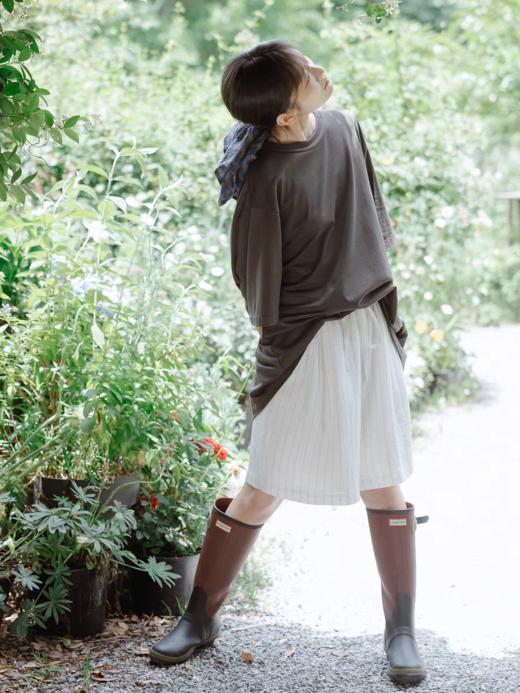 步履不停/5B45058C/亚麻条纹短裤 商品图0