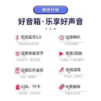 索爱（soaiy）15吋广场舞音响大功率便携式木质户外重低音蓝牙k歌专用大音量移动拉杆音箱室外演出双话筒 商品图3