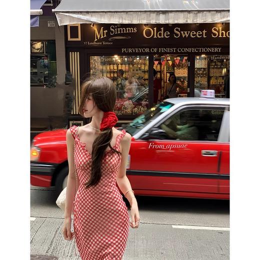 【超显身材❗️法式吊带连衣裙】法式小香风，又纯又欲，高端轻奢细节感满满，收腰显瘦，秒变大长腿，夏季新款甜美性感度假法式裙子L 商品图2