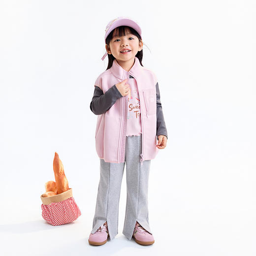 【实体店同款】女童全腰针织长裤秋季新款安奈儿童装XG536093 商品图3