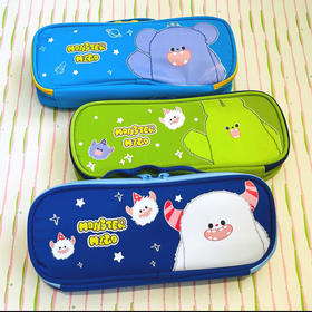 青壹坊 小怪兽UP2布艺笔袋（颜色随机）