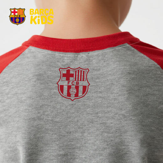 【官方正版】巴塞罗那俱乐部｜巴萨CAT拼色短袖棉质T恤童装 商品图1