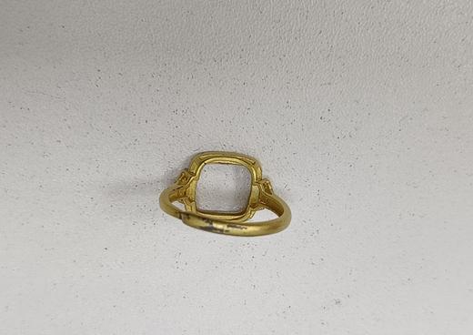 82930CZ75684   MARY WINDSOR  古法银工艺925银镶和田玉青白玉方面戒指 商品图4