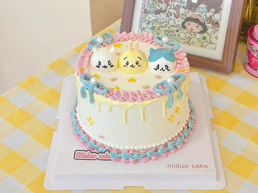 卡通主题款 chiikawa吉伊 小八 乌萨奇 手绘奶油霜 商品图0