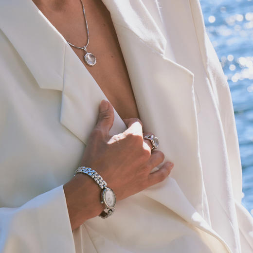 【毛晓彤&王一珩&刘孜&侯佩岑】Garden of Eden 伊甸园系列 | 弗洛拉水晶白金系列套装(3件套） 商品图3