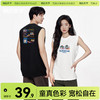 「棉的美学」抗皱显瘦无袖女T恤印花款舒适夏季街头休闲坎肩背心 商品缩略图0