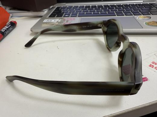 8056597148191 GIORGIO ARMANI 复古圆形偏光太阳镜磨砂灰绿色框眼镜女 商品图2