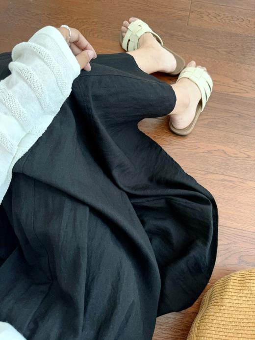 天丝亚麻半身裙，亚麻面料，舒适与凉感兼得  商品图7