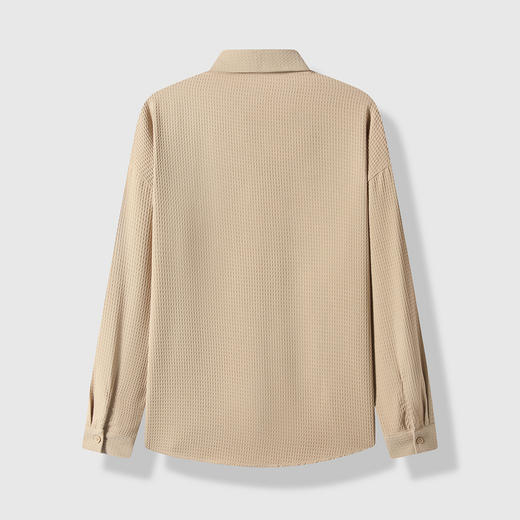 GXG男装秋季简约翻领贴袋户外工装舒适百搭男式休闲长袖衬衫K&C 商品图3