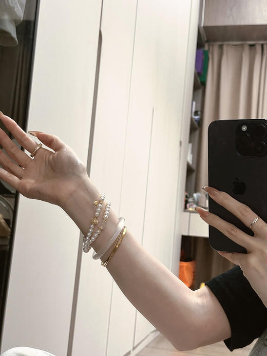 天然淡水珍珠两圈手串 商品图3