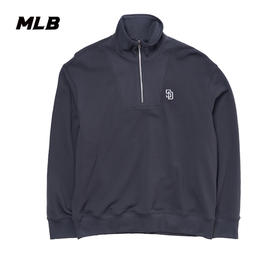 【L/XL断码服】【微瑕，如无货做退款处理】MLB新款男女同款24FW立领拉链小标套头卫衣3AMTB0944