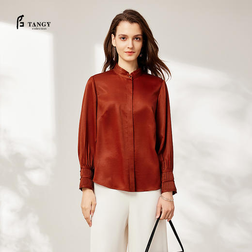 TANGY Collection天意2025秋季新品商场同款女衬衣L253002 商品图0