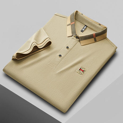 春夏新款男士polo衫210克索罗娜短袖polo衫中青年商务男上衣   PSL-PSL25561【25561】 商品图3