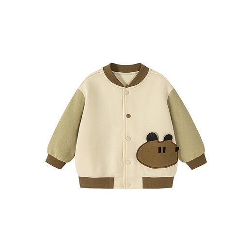 迷你巴拉男童女童外套宝宝学院风棒球服秋季不易变形上衣 商品图4