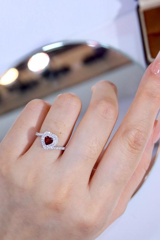 0.5ct刻面红宝石戒指 商品图7