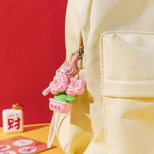 【买一送一】有钱花发大财植物树脂工艺品摆件挂件办公室电脑屏幕摆饰桌面装饰品 商品图6