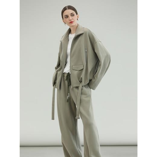 COCOBELLA柔软舒适工装休闲裤女2025秋冬抗静电阔腿裤PA3091-2 商品图1