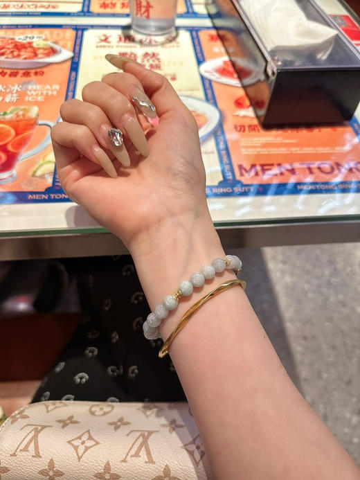 天然糯种翡翠手串 〰️ 商品图3