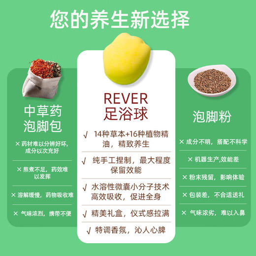 【精油×草本】REVER 草本转转浴爆2.0  精油泡脚足浴包10/20颗 商品图1