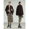 COCOBELLA老钱风复古格纹毛呢半身裙女秋冬气质直筒裙HS3148 商品缩略图1
