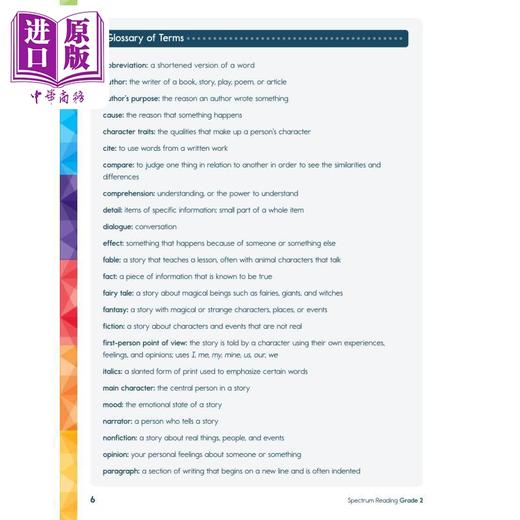 【中商原版】光谱练习册 阅读系列 2年级 Carson Dellosa Spectrum Reading Grade 2 美国CarsonDellosa 英文原版进口教辅 商品图4