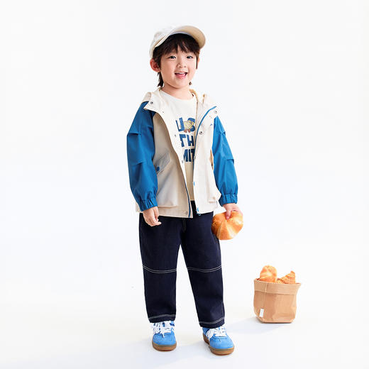 【实体店同款】男童梭织外套秋季新款安奈儿童装XB535161 商品图3