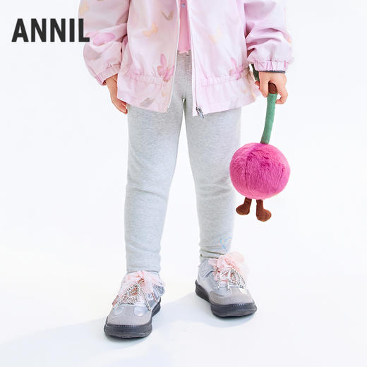 【实体店同款】女童全腰针织打底裤秋季新款安奈儿童装XG536137 商品图0