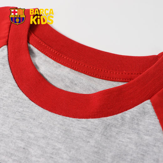 【官方正版】巴塞罗那俱乐部｜巴萨CAT拼色短袖棉质T恤童装 商品图3