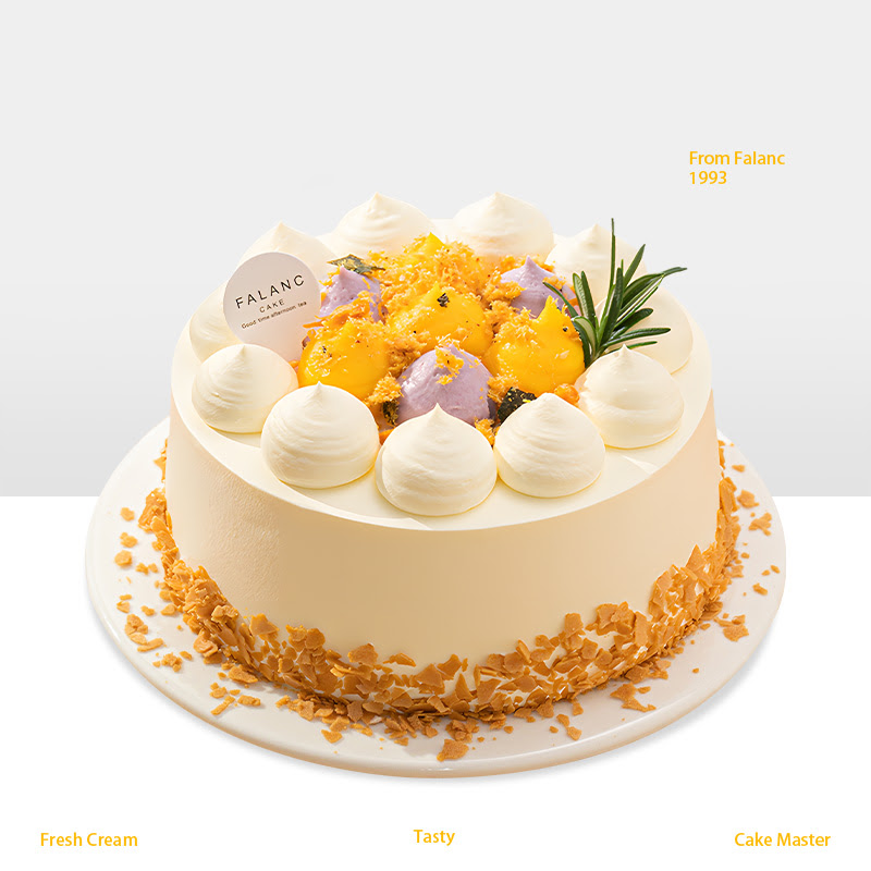 【金牌咸蛋皇芋泥蛋糕】内含芋泥+咸蛋黄双层口感