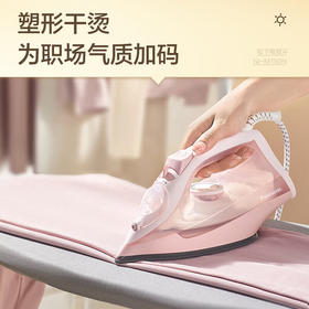 松下电熨斗家用小型手持干湿熨烫机平烫喷雾喷射蒸汽熨斗快速除皱不沾底板  NI-M150N-A 蓝色_qb