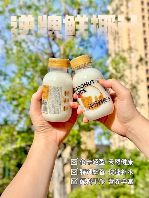 【逆牌鲜椰汁】活力四射‼清新不腻，健康好滋味‼国家食品安全协会《植物基产品质量要求》团体标准起草单位 ✅真·鲜榨 甄选新鲜椰肉物理榨取 商品图2