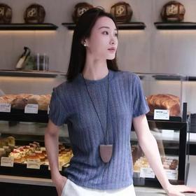 【à perles】小禾家，真丝和亚麻混纺的针织衫