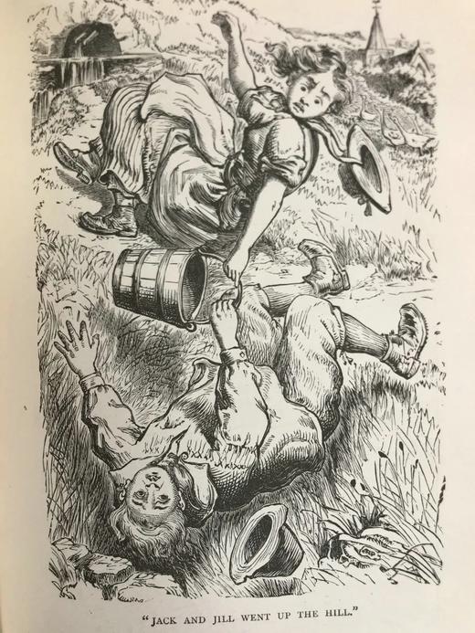 1896年 鹅妈妈童谣与童话集 6幅彩色424幅黑白插图 漆布精装32开 商品图8