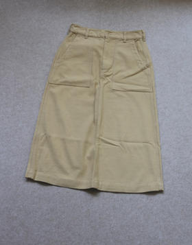 夏末秋起 砖场 哈！RL Ricky 棉缎水洗棉 高腰+小微A型 过膝款 半身裙