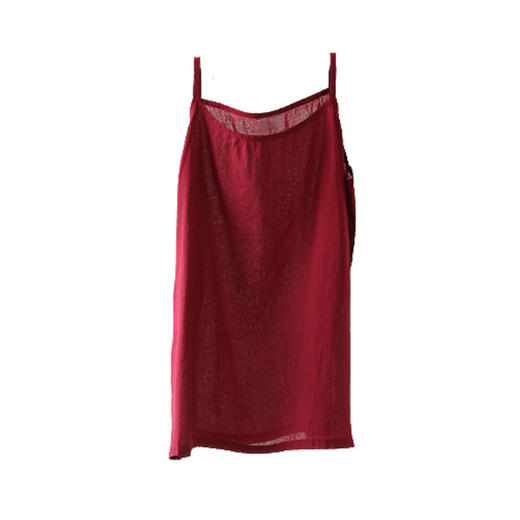 棉麻文艺宽松纯色百搭，短款打底背心小吊带KY-c-24 商品图4