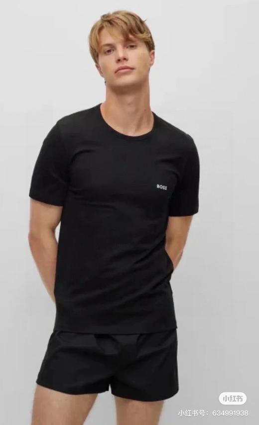 特价一盒三件 黑白灰HB新款三件T恤组合装 TX562 商品图2