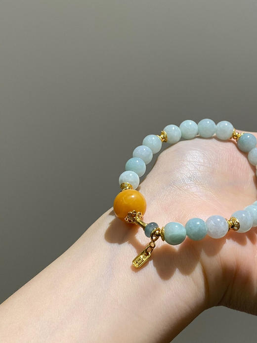 天然糯种翡翠手串 〰️ 商品图0