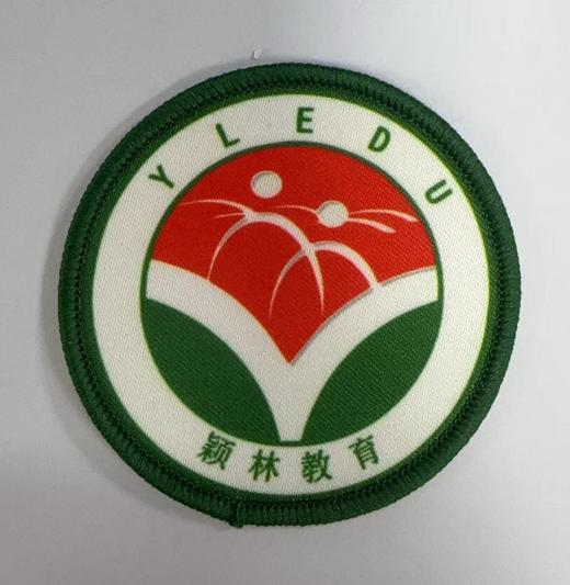 通版佛山市禅城区颖林教育包边校徽服布标姓名贴章可缝烫现货发51 商品图0