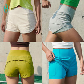 外里运动短裤速干透气带内衬防走光户外三分裤健身训练跑步裤