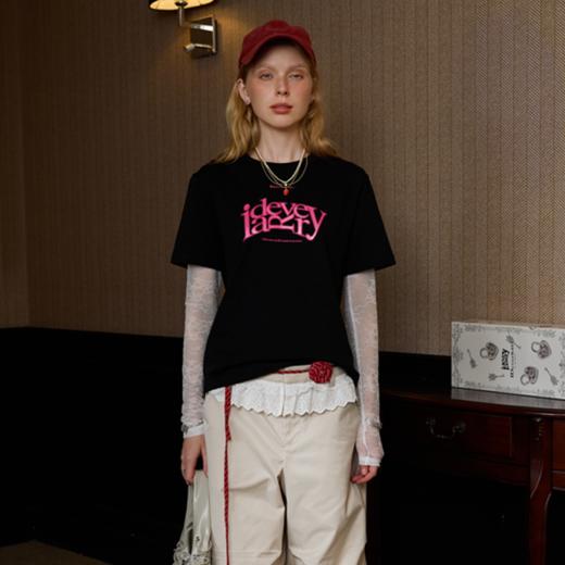 【女版型】IDEVERRAY夏季女圆领t恤夏天穿搭通勤穿搭宽松黑色 商品图0