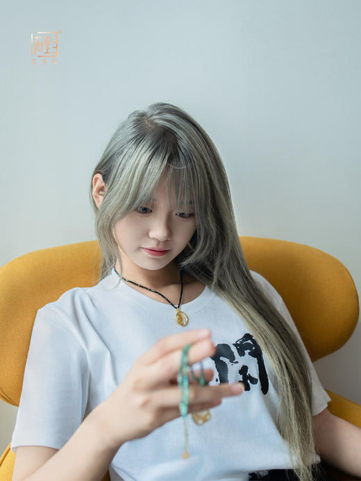 三生石“正念”彩宝晶石多用项链 商品图6