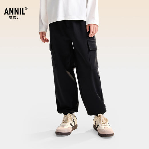 男童全腰针织单裤秋季新款安奈儿童装EB536547 商品图1
