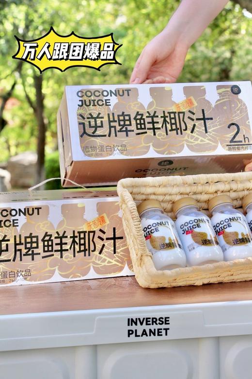 【逆牌鲜椰汁】活力四射‼清新不腻，健康好滋味‼国家食品安全协会《植物基产品质量要求》团体标准起草单位 ✅真·鲜榨 甄选新鲜椰肉物理榨取 商品图6